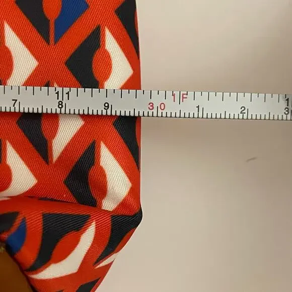 SALE!! Adrienne Vittadini crossbody bag geometric leather trim red white blue - Picture 10 of 10